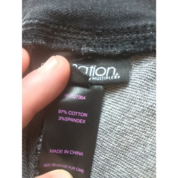 Slim Sation by Multiples Pants Womens Large Black Pull On Size 3X - Picture 3 of 4